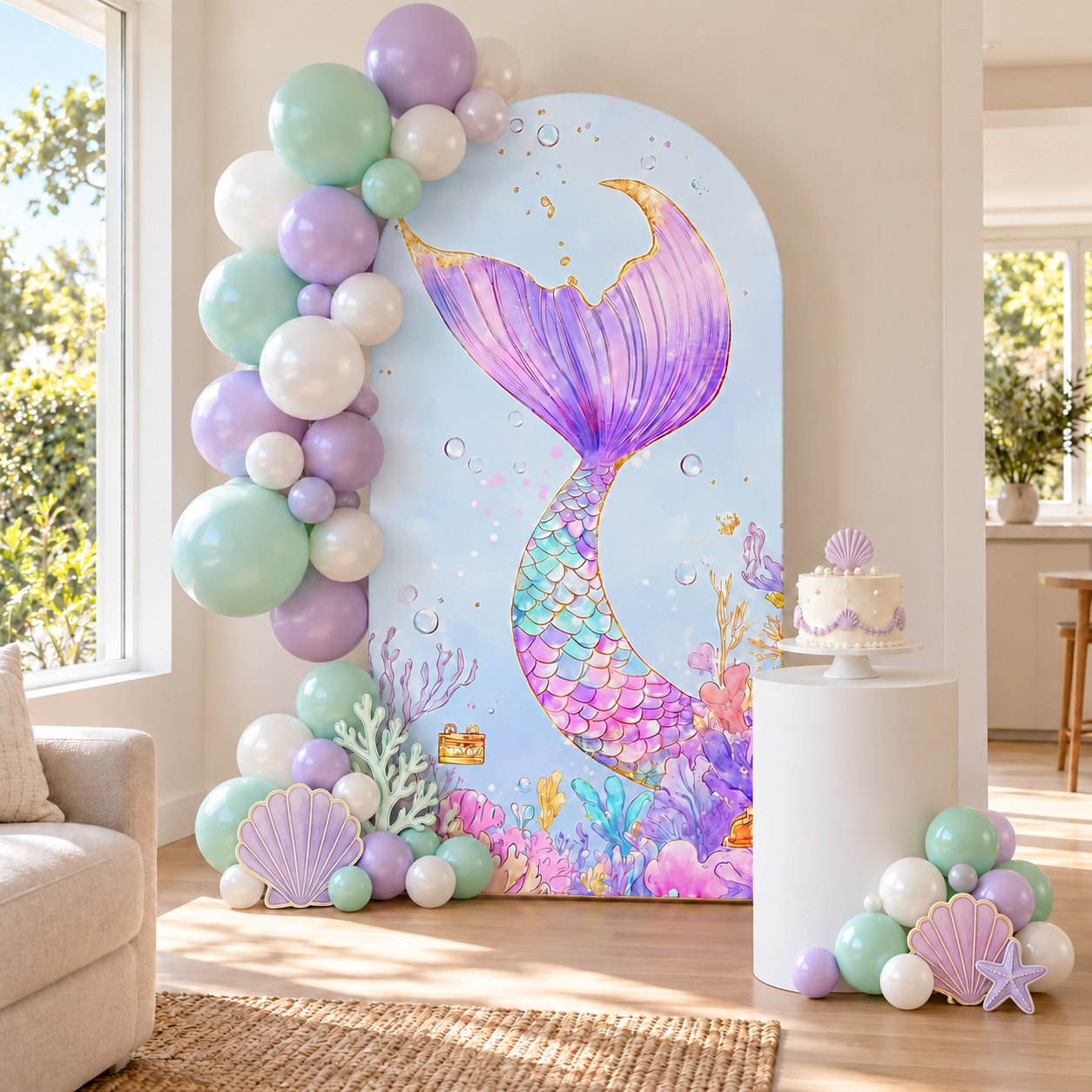 Little Mermaid party setup concept