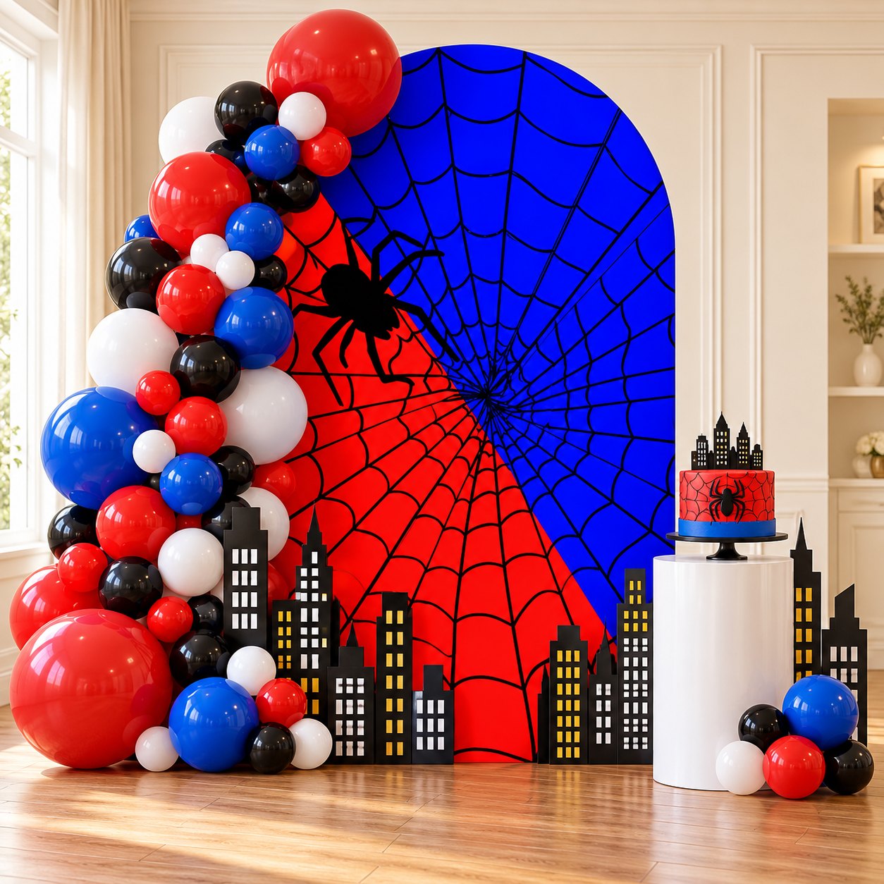 Spider Party party setup concept